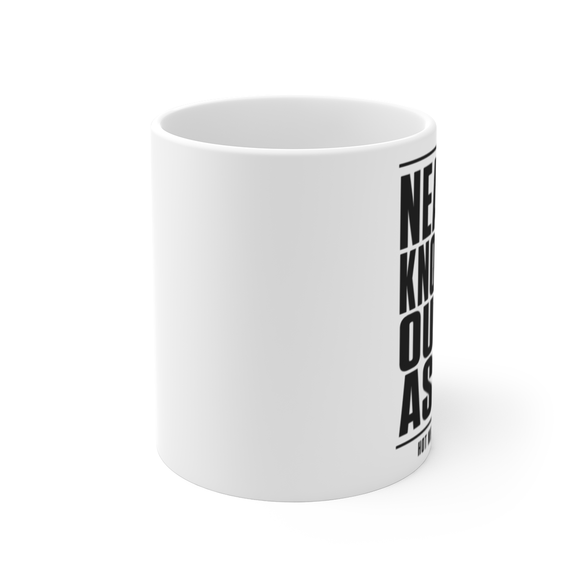 Ashtin Earle "Nearly Knocked Out in Aspen" White Mug - alternate angle 1, merchandise