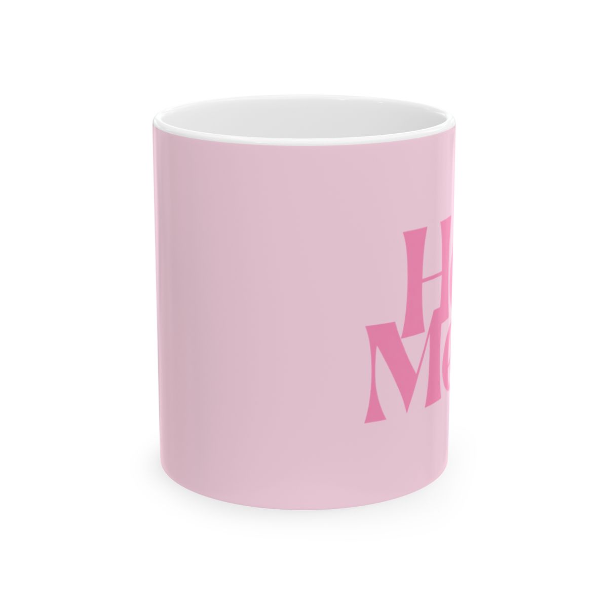 Hot Mom Mug | Pink Retro Script Ceramic Mug | Alix Earle & Ashtin Earle Merch | Earl Meets World Merch - alternate angle 1, merchandise