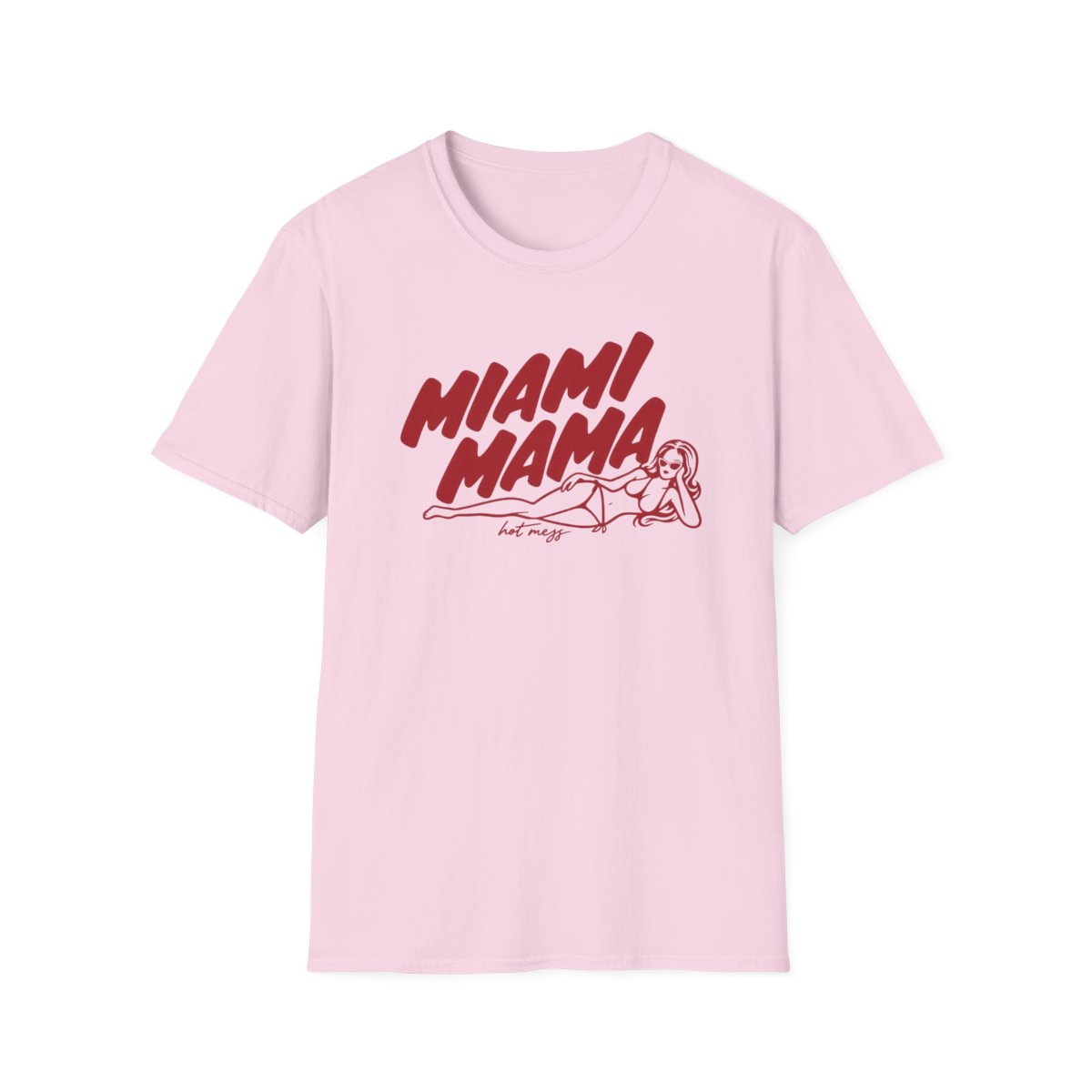 Miami Mama T-Shirt | Retro Script Pinup Graphic | Alix Earle & Ashtin Earle Merch | Earl Meets World Merch - alternate angle 4, merchandise