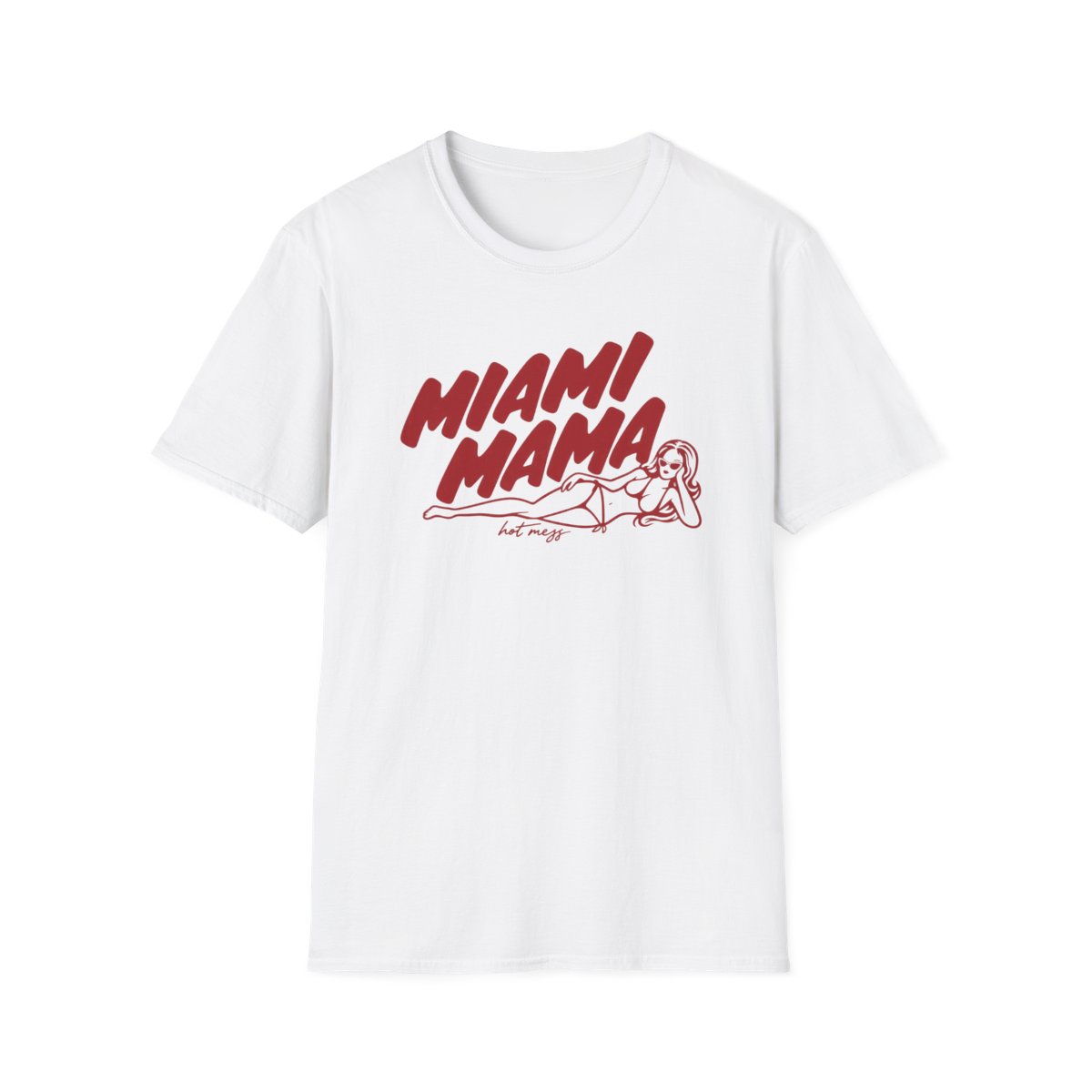 Miami Mama T-Shirt | Retro Script Pinup Graphic | Alix Earle & Ashtin Earle Merch | Earl Meets World Merch - Official T-Shirts merchandise