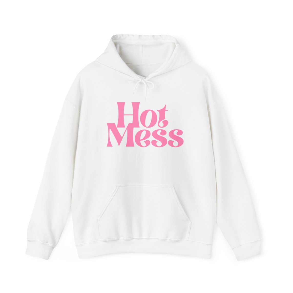 Hot Mess Hoodie | Pink Retro Script | Alix Earle & Ashtin Earle Merch | Earl Meets World Merch - Official Hoodies merchandise