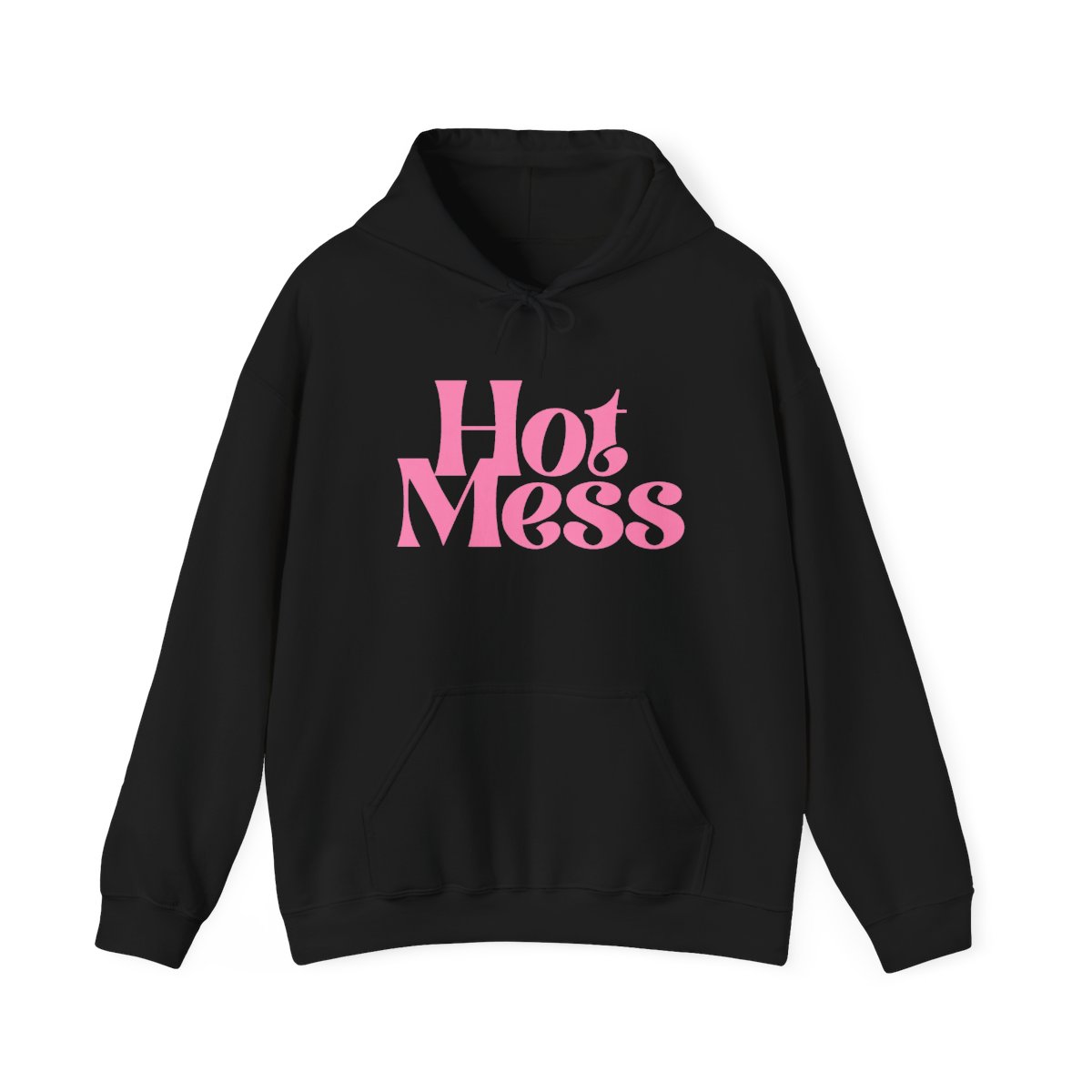 Hot Mess Hoodie | Pink Retro Script | Alix Earle & Ashtin Earle Merch | Earl Meets World Merch - alternate angle 2, merchandise