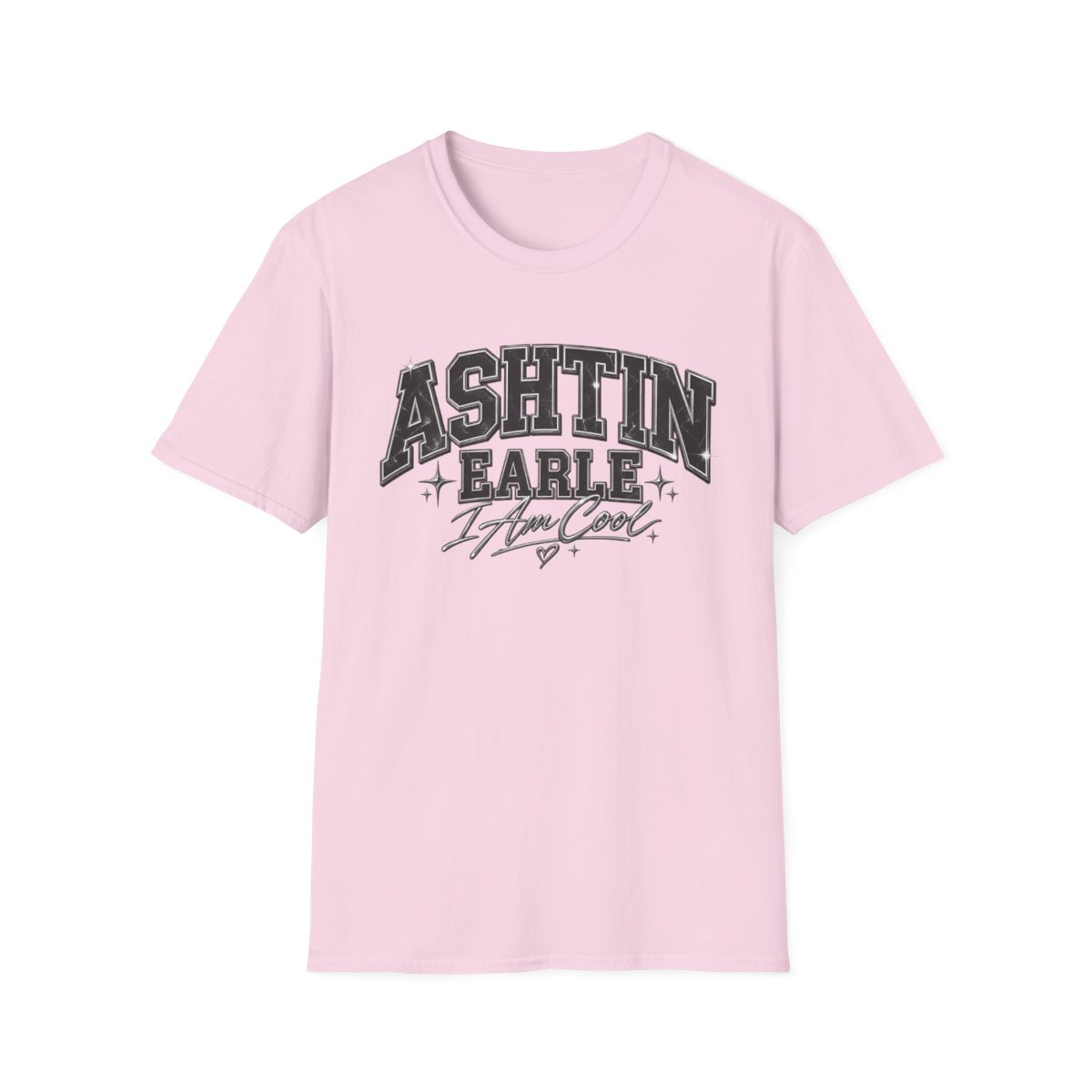 Ashtin Earle I Am Cool T-Shirt | Name Graphic Tee, Retro Collegiate Style | Ashtin Earl Merch - alternate angle 3, merchandise