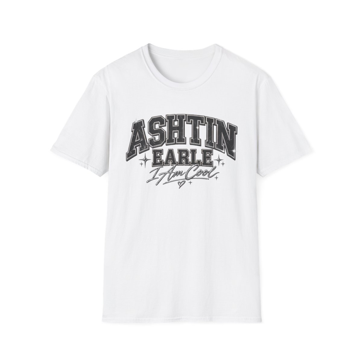Ashtin Earle I Am Cool T-Shirt | Name Graphic Tee, Retro Collegiate Style | Ashtin Earl Merch - Official T-Shirts merchandise