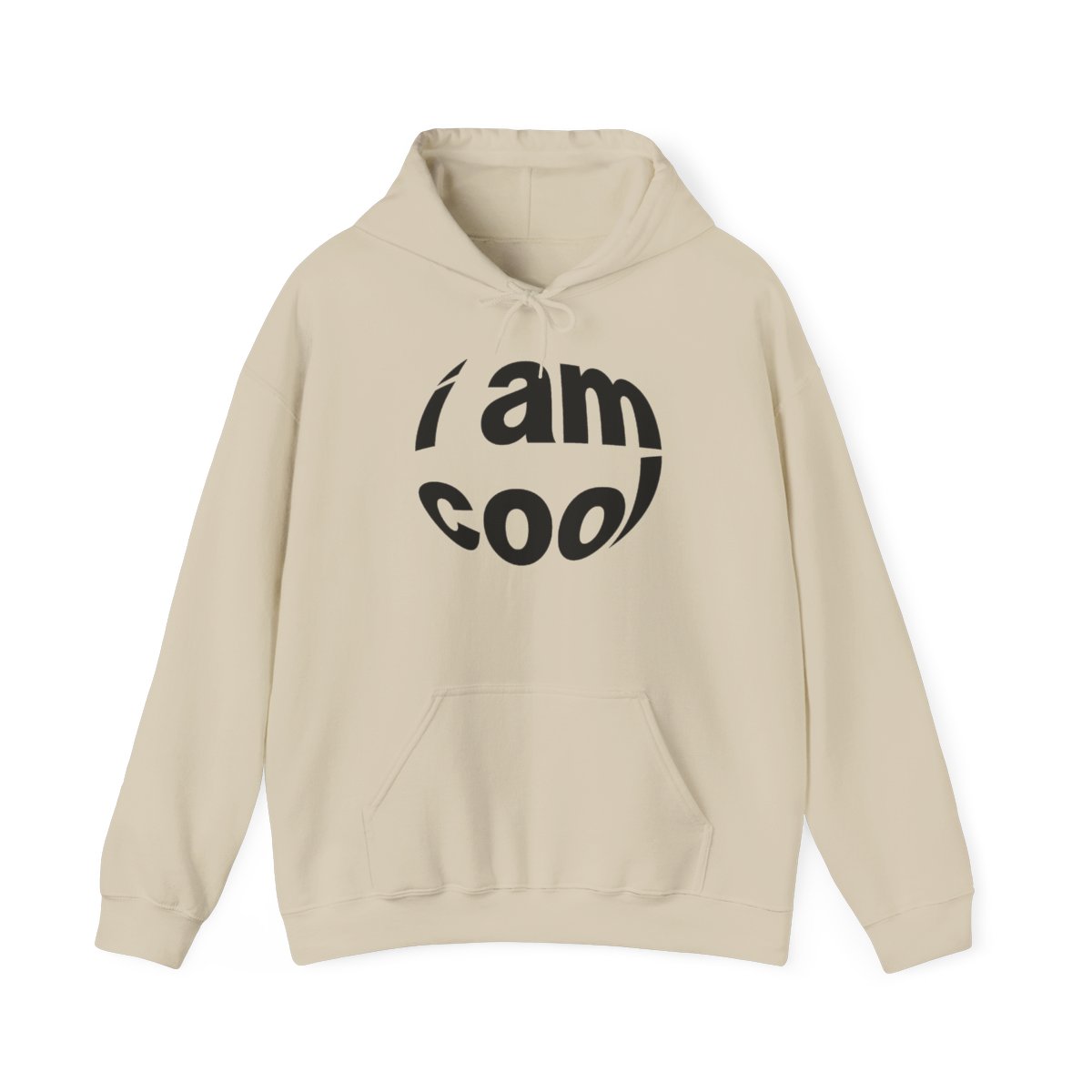 I am cool circle logo Hoodie | Minimal Typography Pullover | Ashtin Earl Merch - alternate angle 2, merchandise